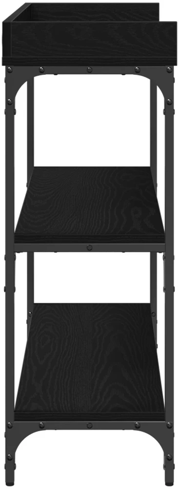 Konsolinis stalas juoda ąžuolo 100 x 30 x 80 cm