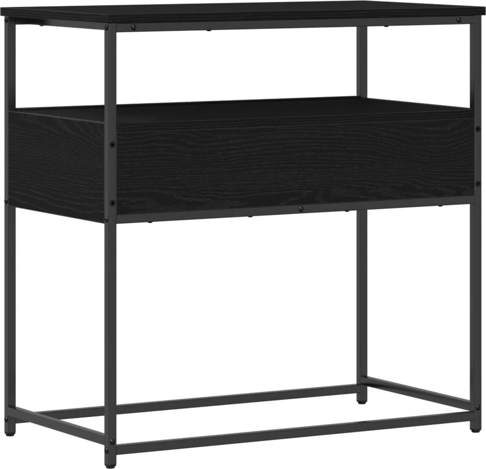 Konsolinis stalas Juodas ąžuolas 75 x 40 x 75 cm
