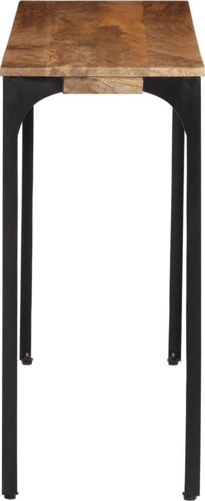 Konsolinis staliukas, rudas, 110x35x76cm, mango mediena/geležis
