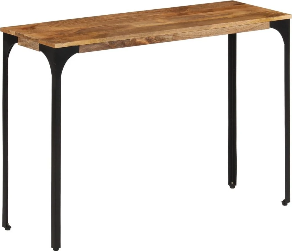 Konsolinis staliukas, rudas, 110x35x76cm, mango mediena/geležis