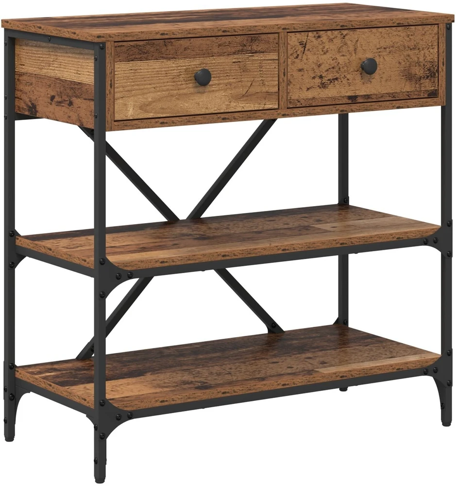 Konsolinis stalas su stalčių Ruda 75 x 34,5 x 75 cm Medis