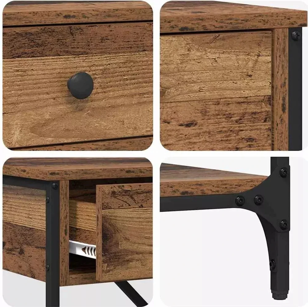 Konsolinis stalas su stalčių Ruda 75 x 34,5 x 75 cm Medis