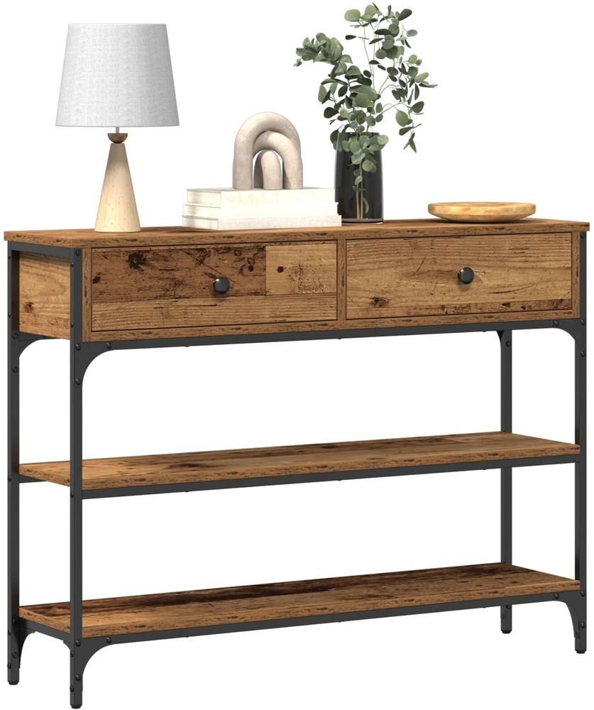 Konsolinis stalas Senas medis 100 x 25 x 75 cm Apdirbta mediena