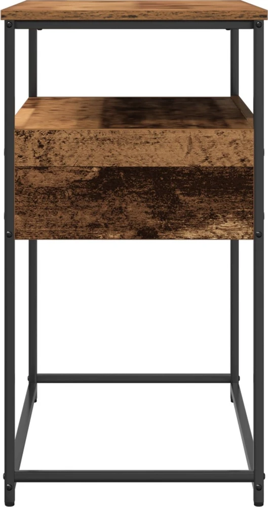 Konsolinis stalas su stalčių Senovinis medis 75 x 40 x 75 cm