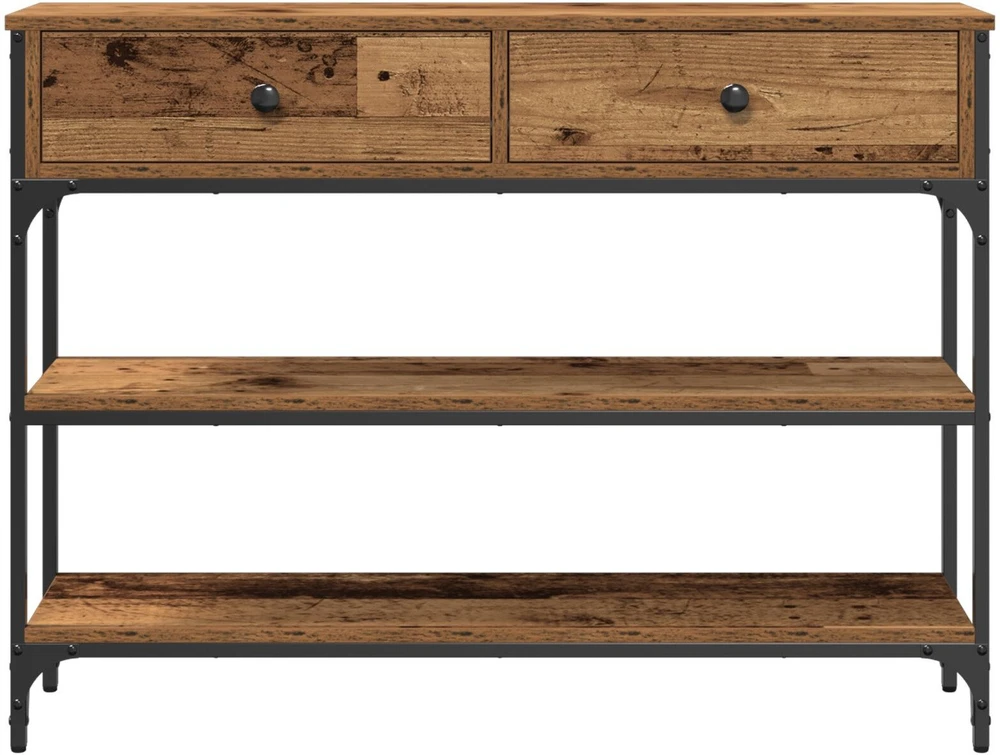 Konsolinis stalas Senas medis 100 x 25 x 75 cm Apdirbta mediena