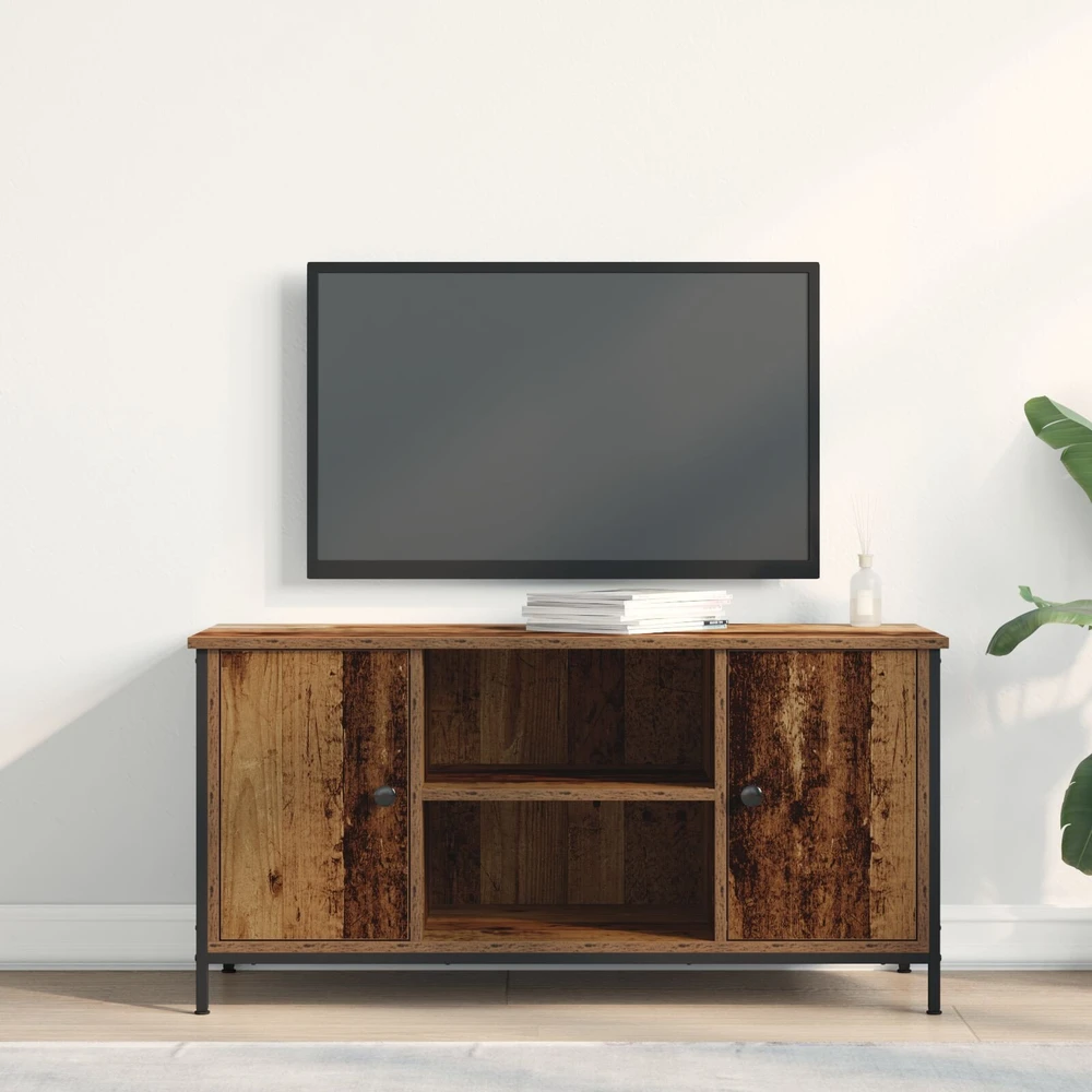 TV staliukas Televizoriaus spintelė 100 x 40 x 50 cm Sena mediena