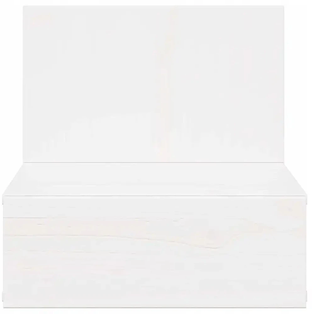 Naktinis staliukas 2 pcs Balta 42 x 32,5 x 40 cm Pušies masyvas