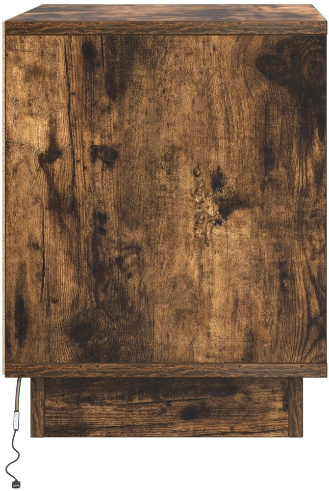 Šalia lovos spintelė Rūkyta ąžuolas 44 x 34,5 x 45 cm