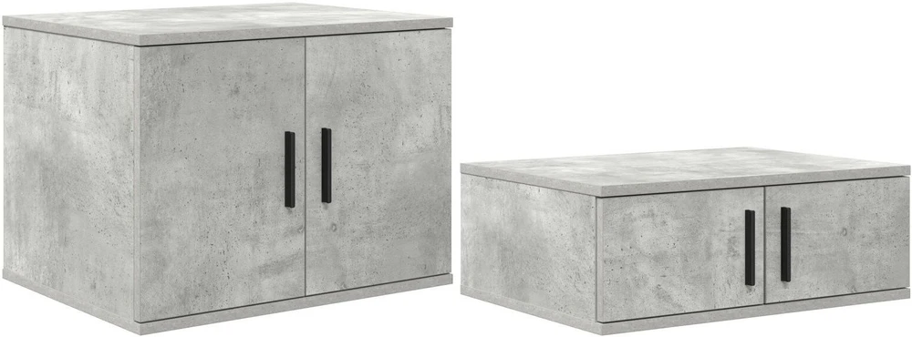 Oppbevaringsskap 2 pcs Betono pilka 127 x 41 x 40 cm