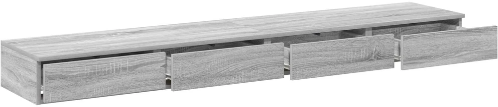 Lovos stalčiai Pilkas Sonoma 180 x 36,5 x 16,5 cm