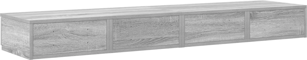 Lovos stalčiai su stalčių Pilkas Sonoma 135 x 36,5 x 16,5 cm
