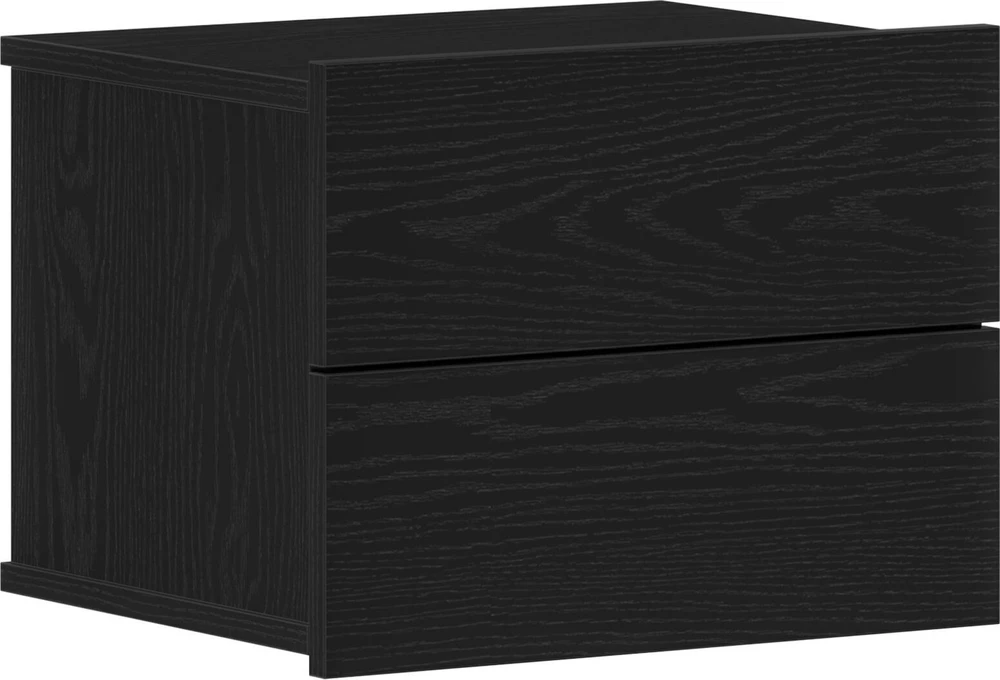 Šalia lovos spintelė 2 pcs juoda ąžuolo 40 x 30 x 30 cm