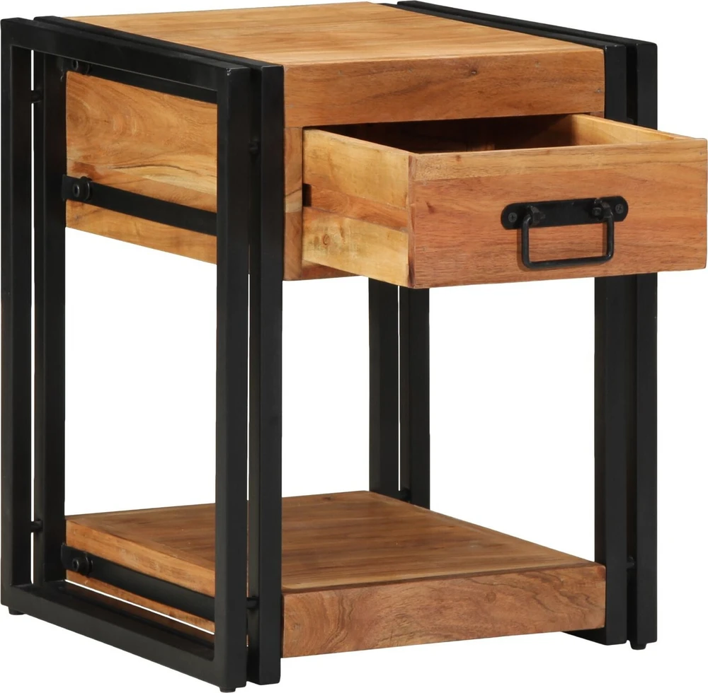 Šalia lovos spintelė su stalčių Ruda 40 x 40 x 50 cm
