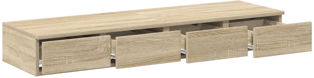 Lovos stalčiai Sonoma ąžuolas 120 x 36,5 x 16,5 cm