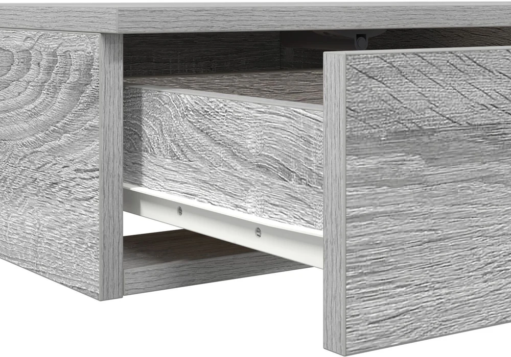 Lovos stalčiai Pilkas Sonoma 80 x 36,5 x 16,5 cm