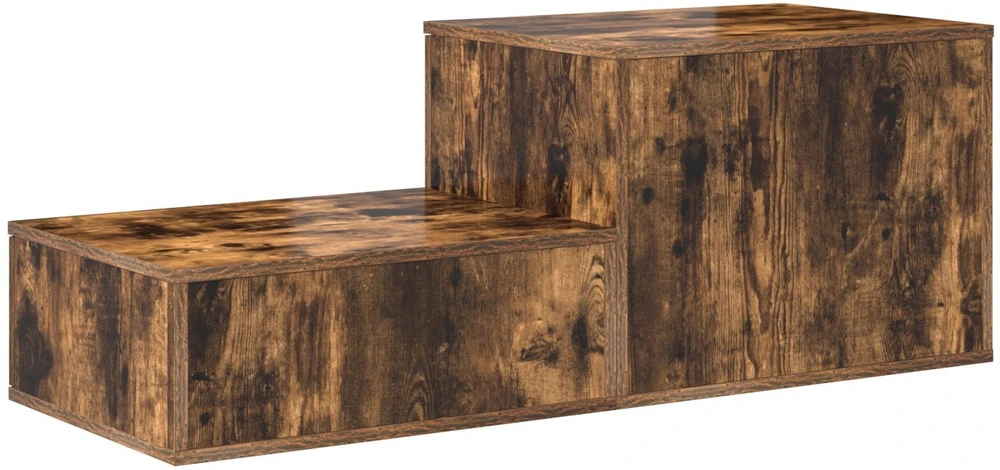 Oppbevaringsskap 2 pcs Rūkyta ąžuolas 118 x 41 x 40 cm