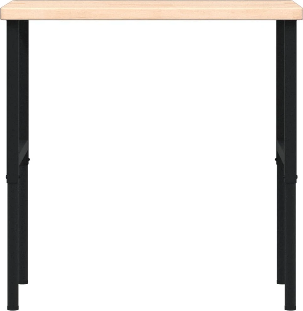 Darbastalis, 100x60x(73-99,5)cm, ąžuolo masyvas, stačiakampis