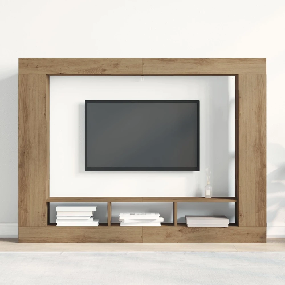 TV staliukas Televizoriaus spintelė 152 x 22 x 113 cm artisano ąžuolo