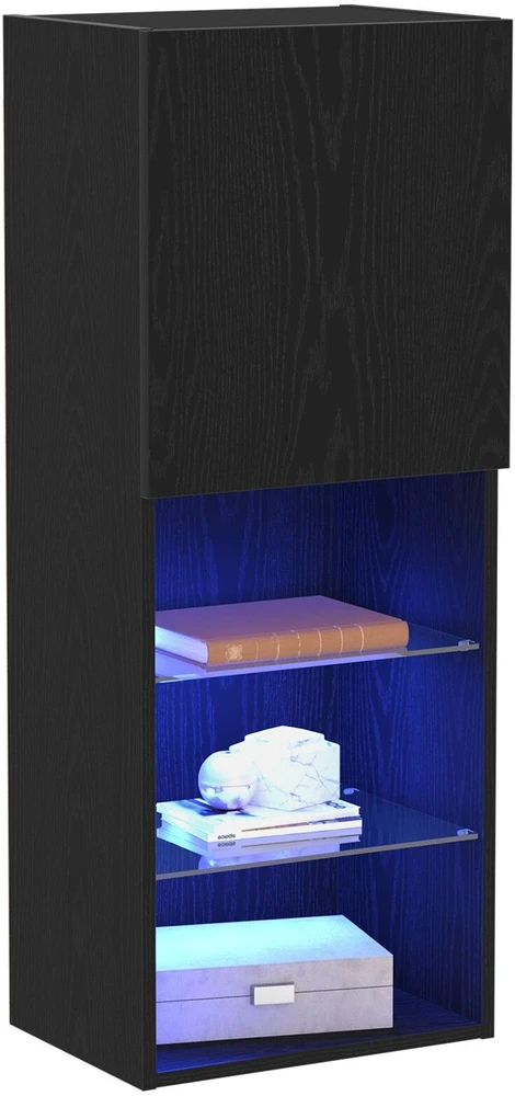 TV staliukas TV spintelių komplektas 40,5 x 30 x 102 cm Juodas ąžuolas