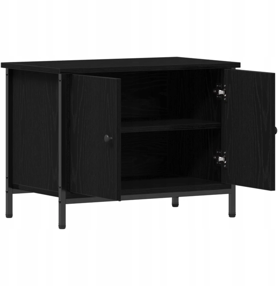 TV staliukas Televizoriaus spintelė 60 x 35 x 45 cm Juodas ąžuolas