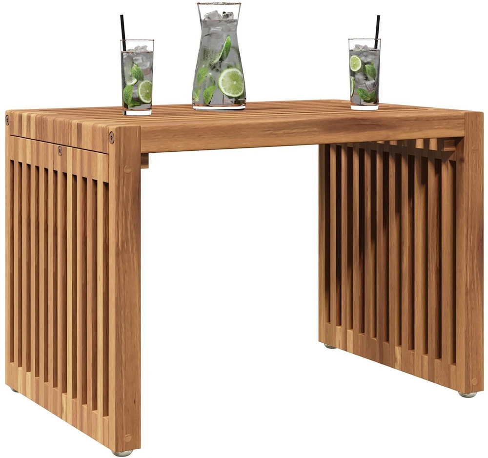Sodo šoninis stalas Ruda 50 x 32,5 x 35 cm Kieto teka medžio