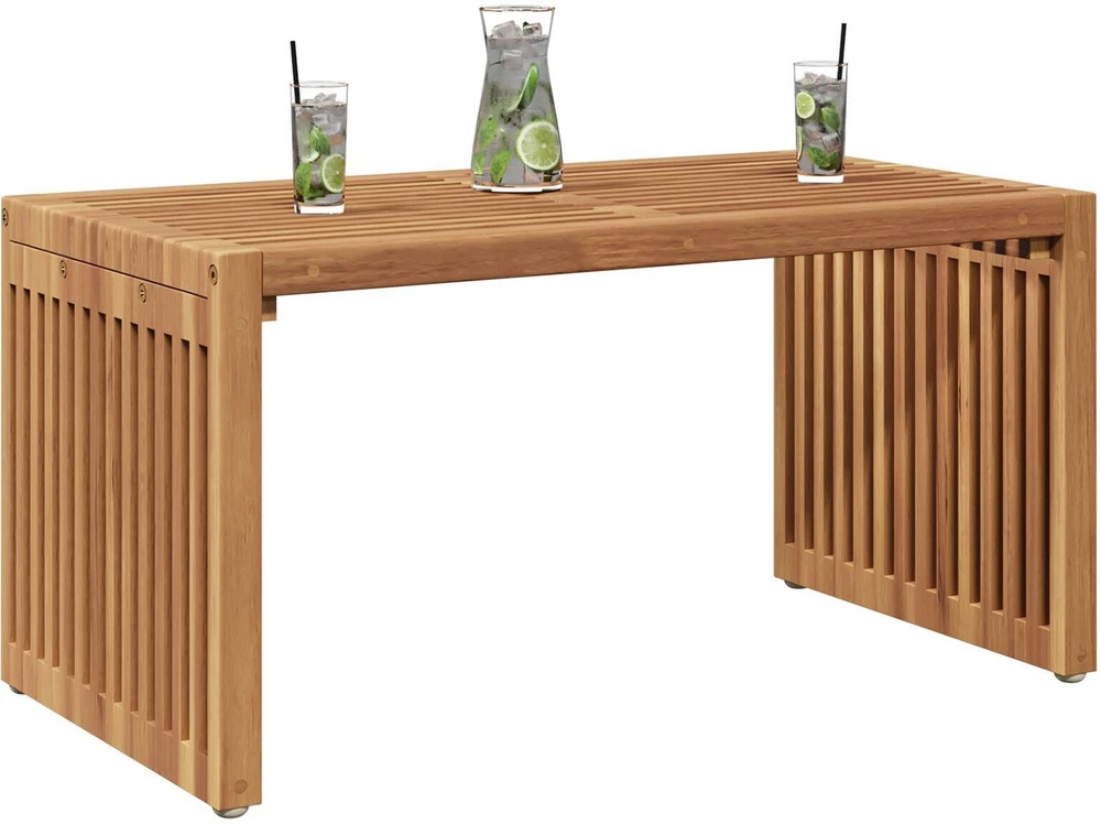 Sodo šoninis stalas Ruda 70 x 37,5 x 35,5 cm Kieto teka medžio