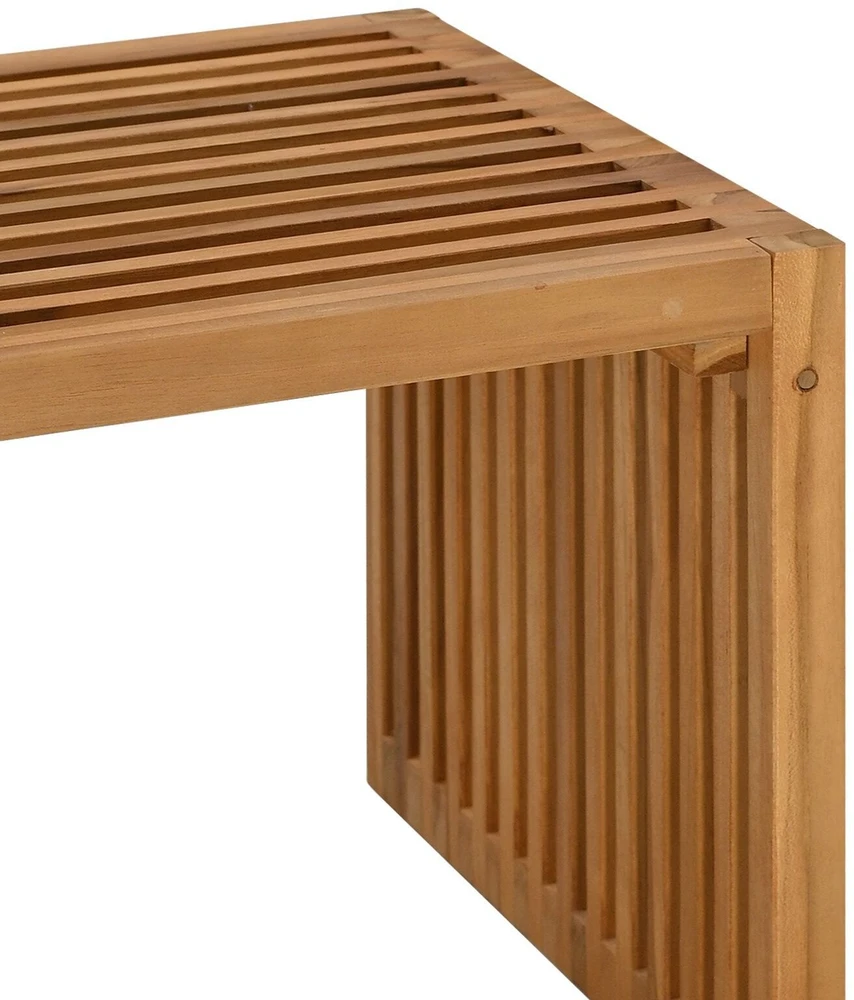 Sodo šoninis stalas Ruda 70 x 37,5 x 35,5 cm Kieto teka medžio