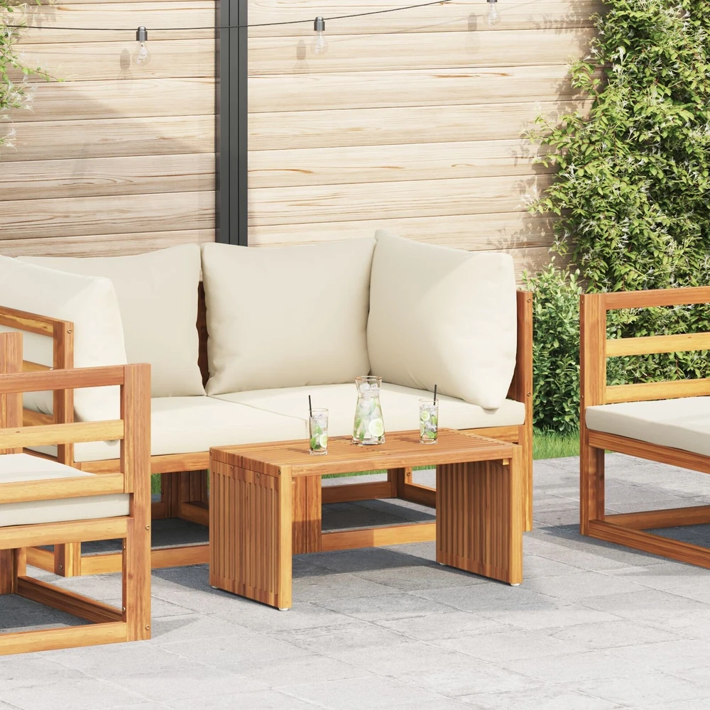 Sodo šoninis stalas Ruda 70 x 37,5 x 35,5 cm Kieto teka medžio