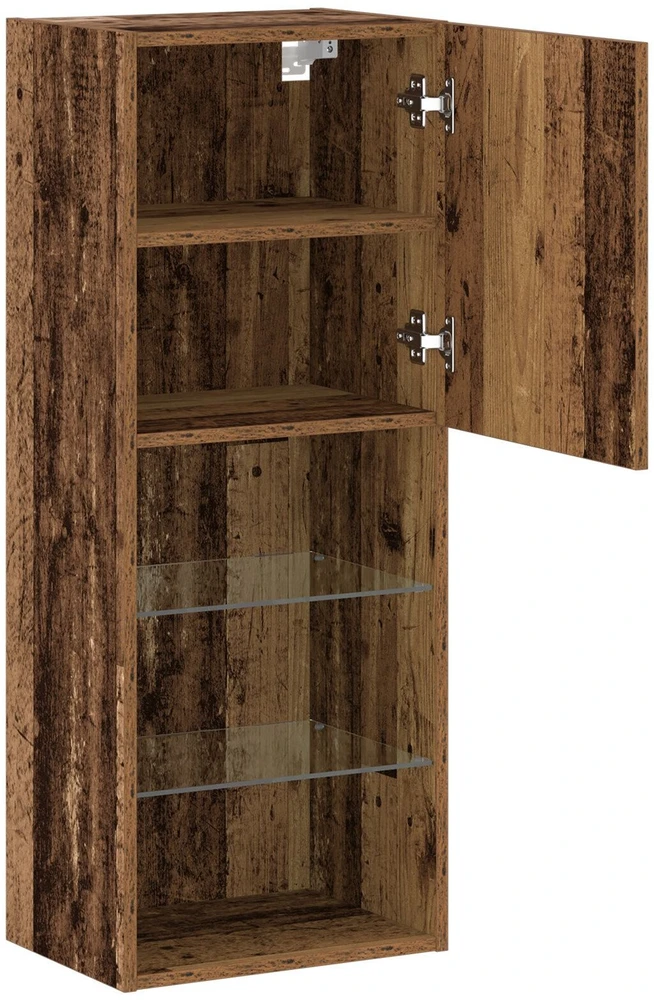 TV staliukas TV spintelių komplektas 40,5 x 30 x 102 cm Senas medis