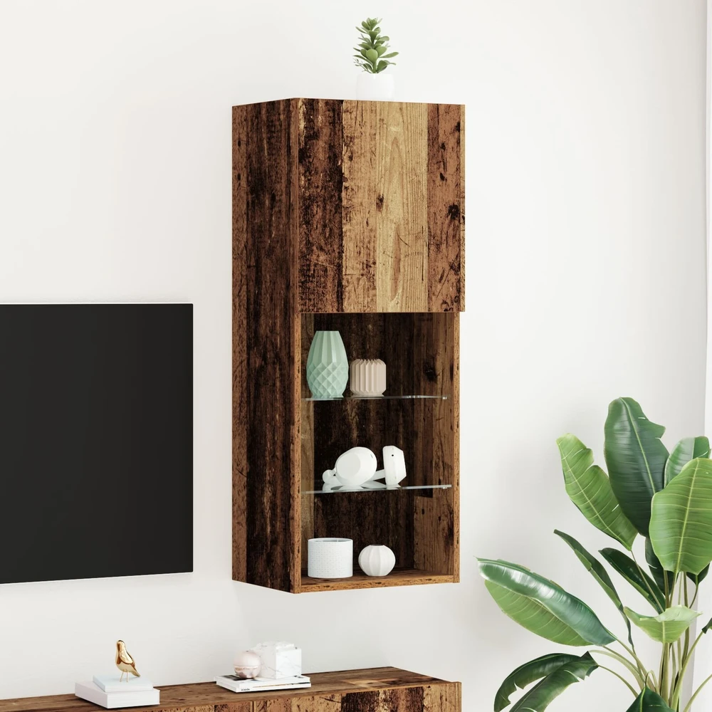 TV staliukas TV spintelių komplektas 40,5 x 30 x 102 cm Senas medis