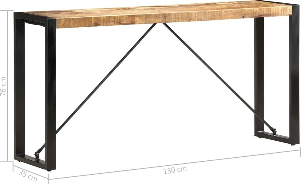 Konsolinis staliukas, 150x35x76cm, mango medienos masyvas