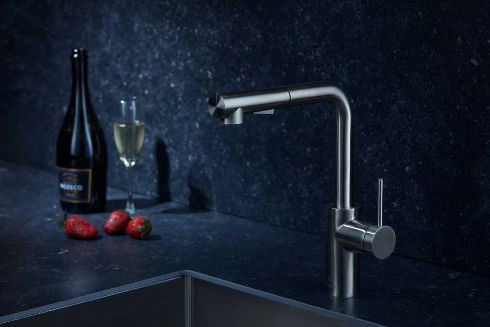 Virtuvinis maišytuvas KFA Duero Basic stovi inox (6623-110-22)