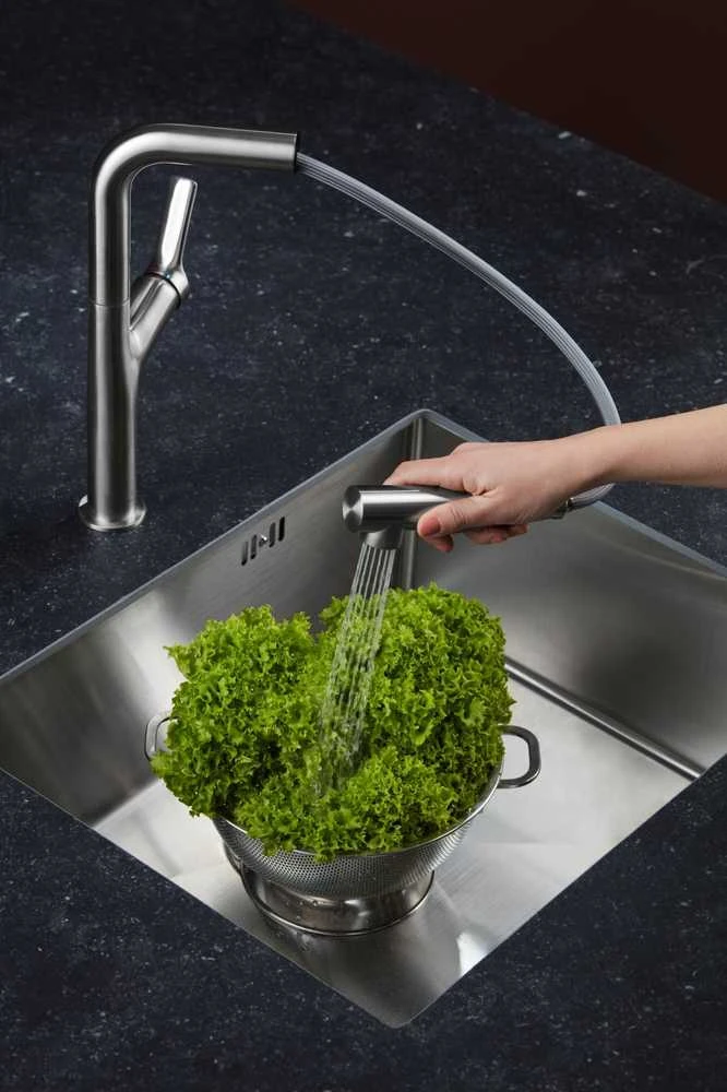 Virtuvinis maišytuvas KFA Duero Design stovi inox (6623-220-22)