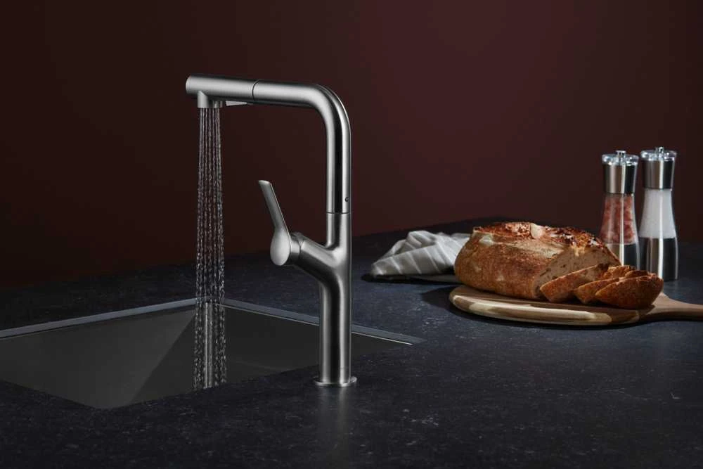 Virtuvinis maišytuvas KFA Duero Design stovi inox (6623-220-22)