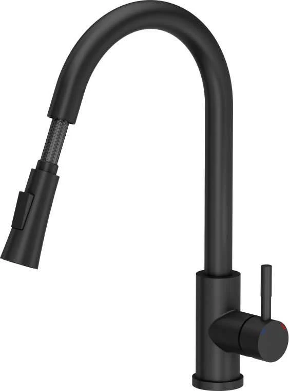 Virtuvinis maišytuvas Quadron Julia 3673500BLM, juodas