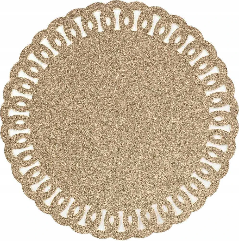Stalo kilimėlis Douceur d`Interieur GUIRLANDE, blizgantis, Ø 38 cm