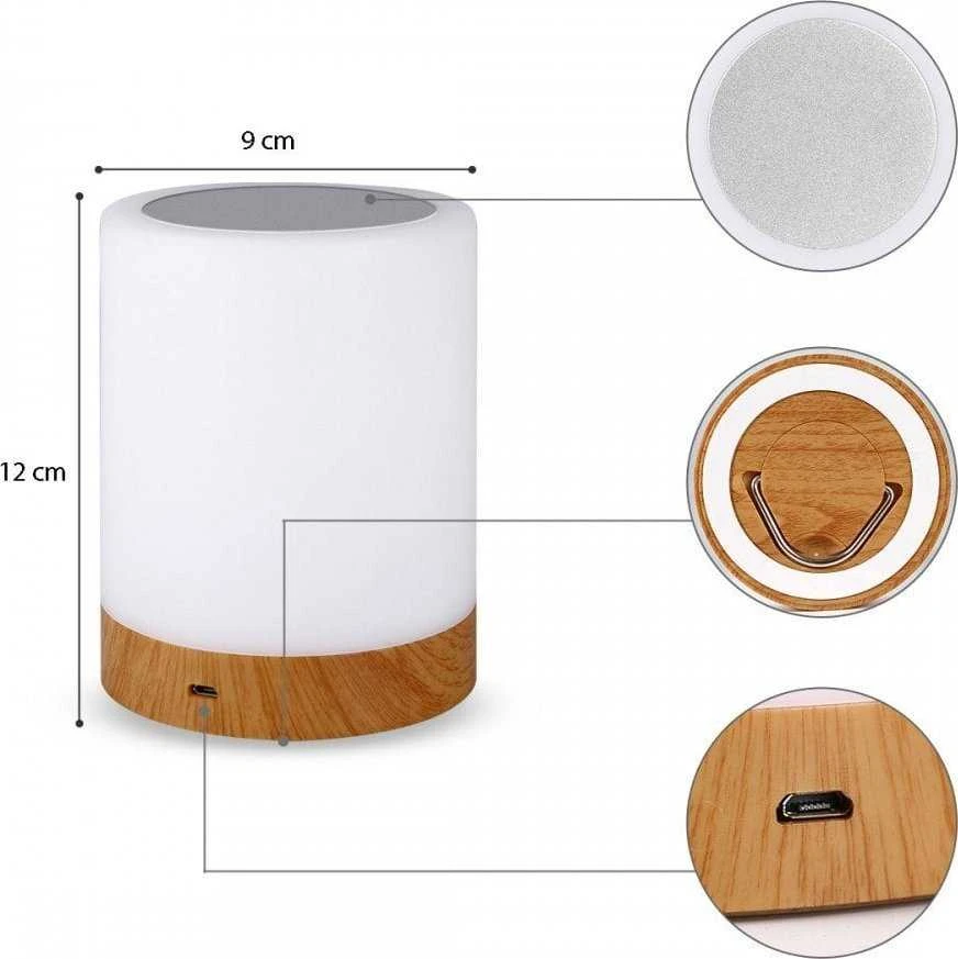 Techly Lampka led rgb touch
