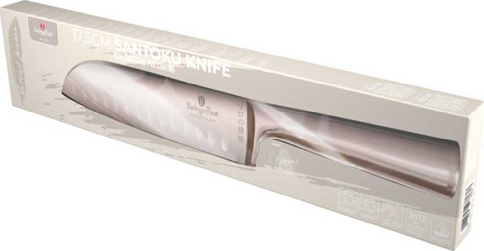Berlinger Haus STALOWY NÓŻ SANTOKU BERLINGER HAUS 17,5cm BH-2935 ROSE GOLD