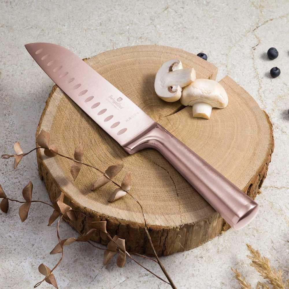 Berlinger Haus STALOWY NÓŻ SANTOKU BERLINGER HAUS 17,5cm BH-2935 ROSE GOLD