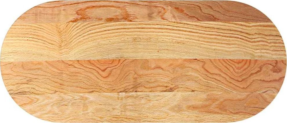 Stalviršis, šviesiai rudas, 140x60x4 cm, ąžuolo masyvas, ovalo