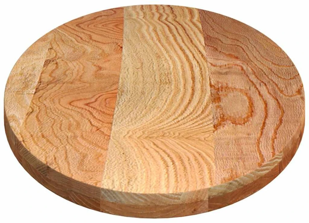 Stalviršis, šviesiai rudas, 140x60x4 cm, ąžuolo masyvas, ovalo