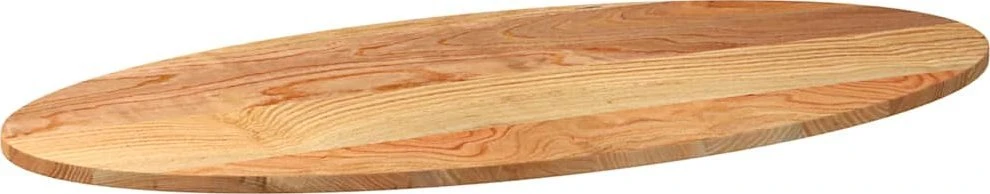 Stalviršis, šviesiai rudas, 120x60x2 cm, ąžuolo masyvas, ovalo