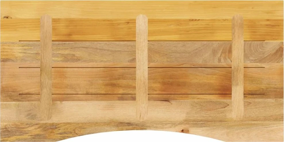 Rašomojo stalo stalviršis su linkiu, 120x60x2,5cm, mango