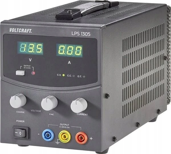 „Stamos Germany“ maitinimo šaltinis VOLTCRAFT LPS1305 reguliuojamas laboratorinis maitinimo šaltinis, 0–30 V/DC, 0–5 A, 150 W, išėjimų skaičius 1 x 1380494