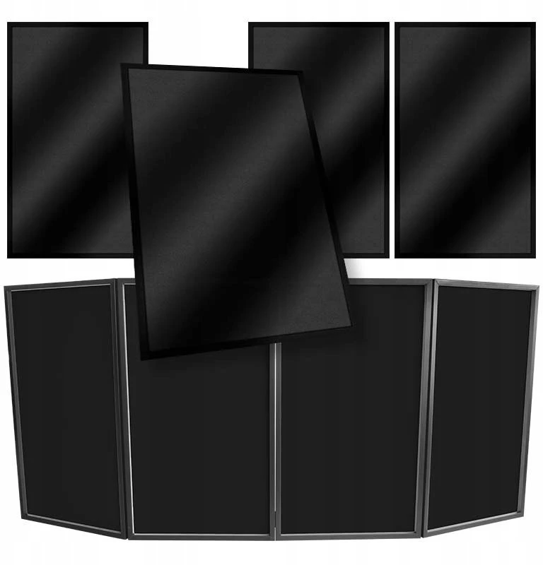 Carruzzo STAND4ME DJ EKRANAS KOMPAKTINIS JUODASIS ekrano uždangalas
