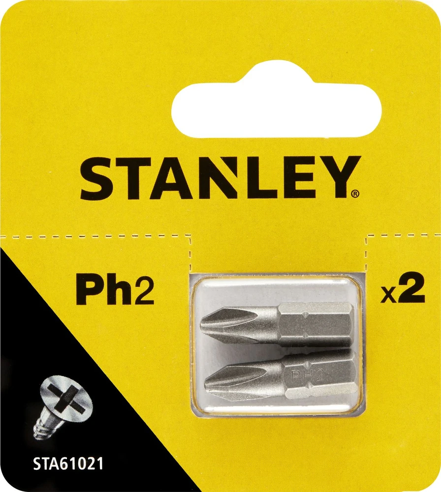 Stanley Koncówki Atsuktuvo antgaliai - „Philips“ ph2/25 (2 vnt.)