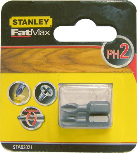 Stanley Koncówki Atsuktuvo antgaliai - „Philips“ torsioniniai ph2/25 (2 vnt.)