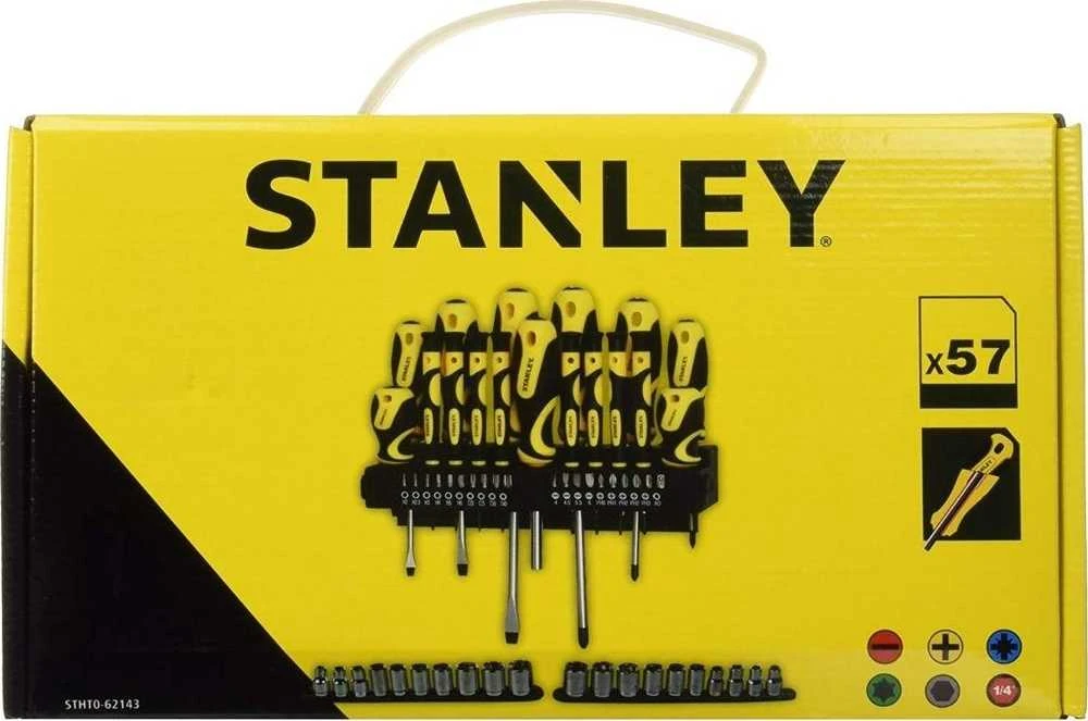 Grąžtas Atsuktuvų komplektas Stanley; 57 vnt.