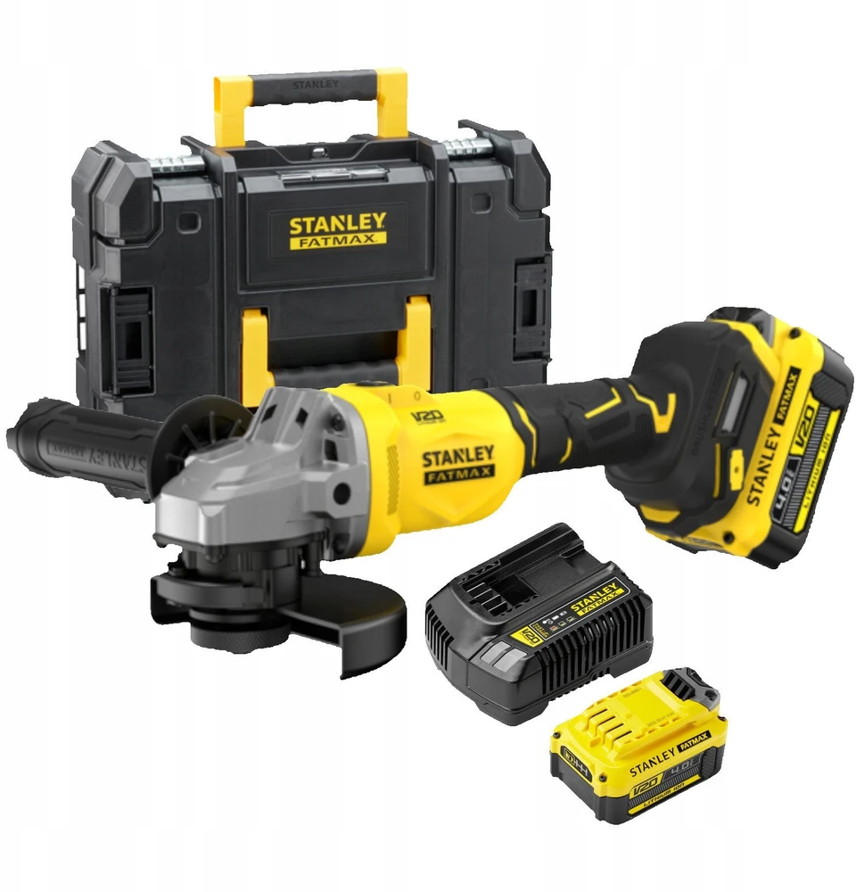 Kampinis šlifuoklis Stanley SFMCG710M1T-QW, 12,5 cm, 8500 aps./min., 800 W, 1,84 kg
