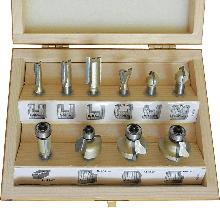 Grąžtas Stanley Frezų rinkinys TCT 10 PCE SET 8mm